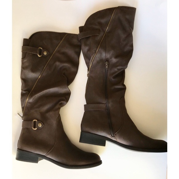 Leto Slouchy Flat Knee-High Riding Boots - Picture 4 of 7
